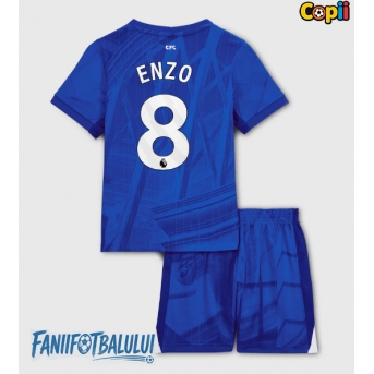Chelsea Enzo Fernandez #8 Echipament de Fotbal Replică 2025-26 Copii Acasa (+ Șorturi)
